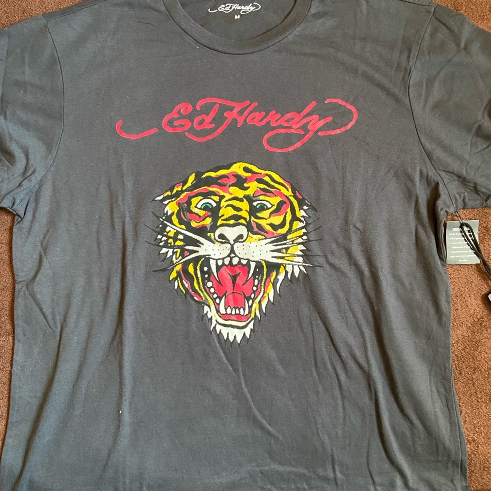 Ed Hardy Grey T-Shirt